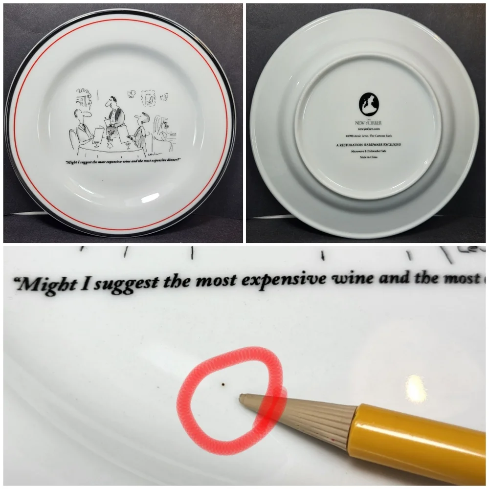 Restoration Hardware The New Yorker Cartoon Cheese PLATES 8